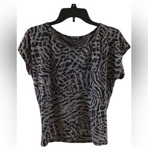 Forever 21, short sleeve sweater, S/P, Animal print